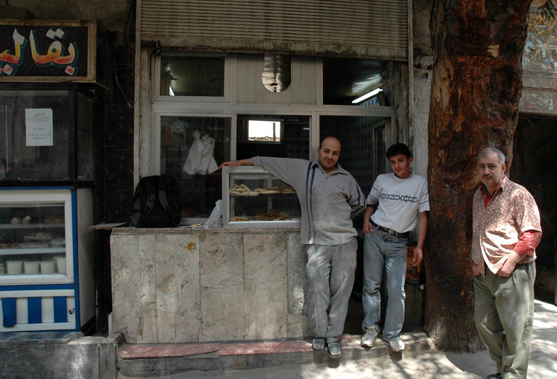 Guys from a Bakery who gave me freshly baked bread